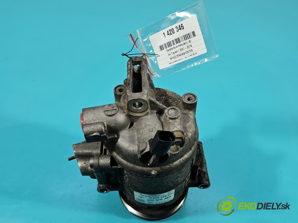 Vw Tiguan I 2007-2016 2.0 tdi 140 HP automatic 103 kW 1968 cm3 5- Kompresor: klimatizácie 5N0820803A (Kompresory klimatizácie)