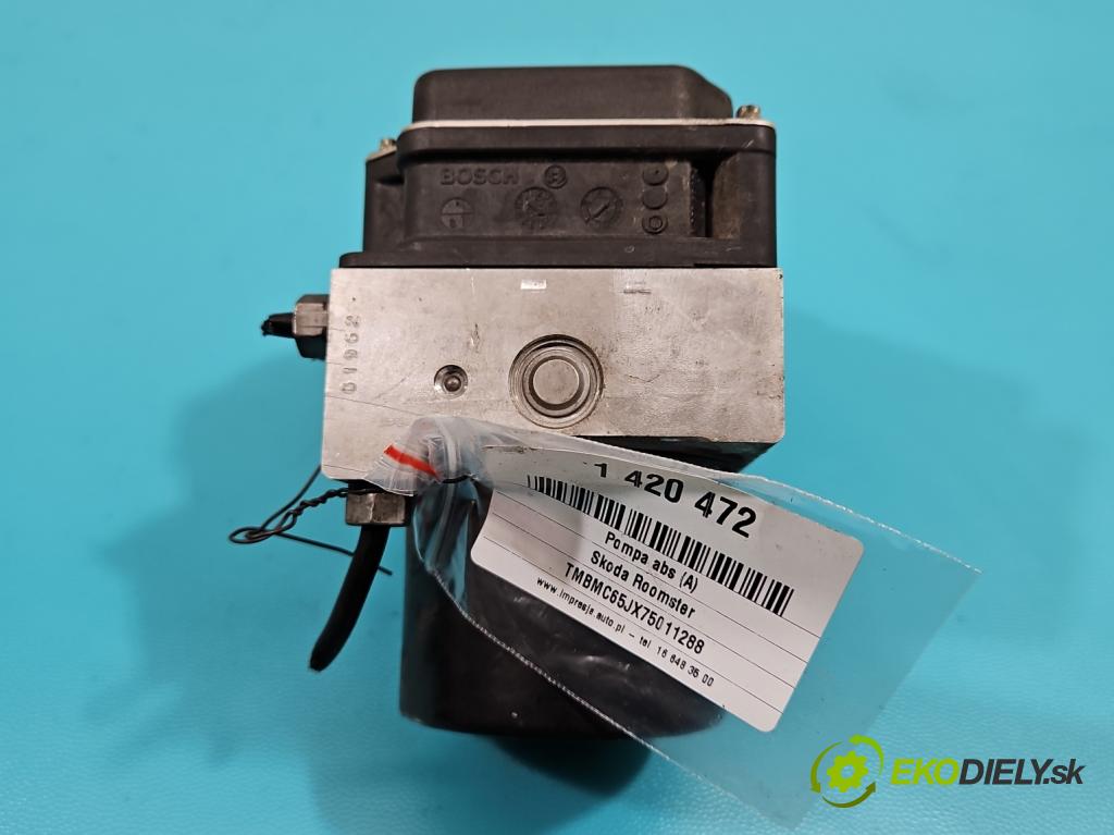 Skoda Roomster 1.4 16v 86 HP manual 63 kW 1390 cm3 5- čerpadlo abs 0265800635 (Pumpy ABS)