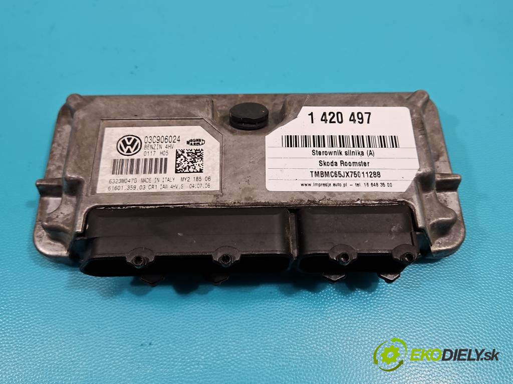 Skoda Roomster 1.4 16v 86 HP manual 63 kW 1390 cm3 5- riadiaca jednotka motora 03C906024
