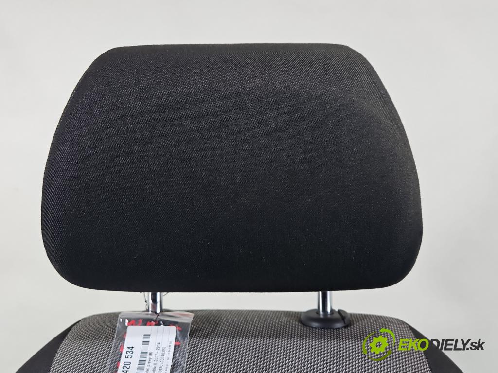 Skoda Fabia II 2007-2014 1.6 tdi 75 HP manual 55 kW 1598 cm3 5- Sedačka pravý  (Sedačky, sedadlá)