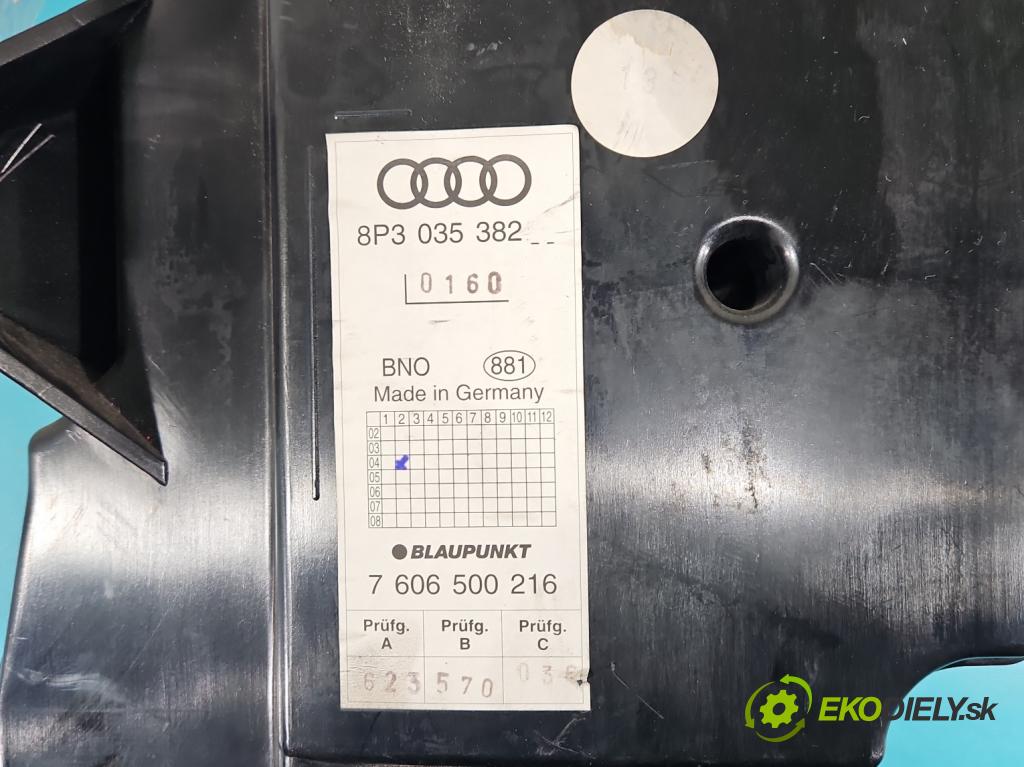 Audi A3 8P 2003-2012 1.6 SR 102 hp manual 75 kW 1595 cm3 3- Subwoofer: 8P3035382 (Audio zařízení)