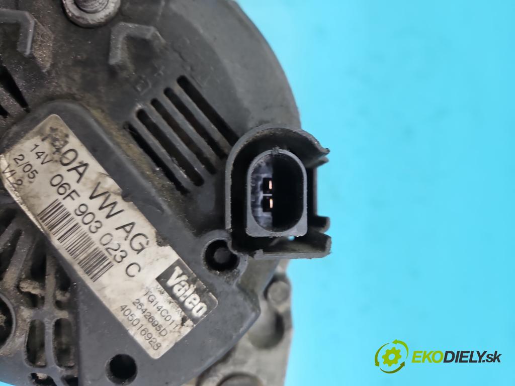 Vw Golf V 2003-2009 1.9 tdi 105 HP manual 77 kW 1896 cm3 3- Alternator 06F903023C (Alternátory)