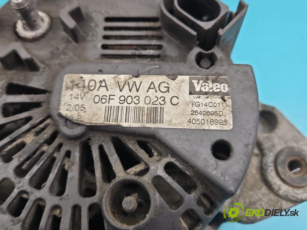 Vw Golf V 2003-2009 1.9 tdi 105 HP manual 77 kW 1896 cm3 3- Alternator 06F903023C (Alternátory)
