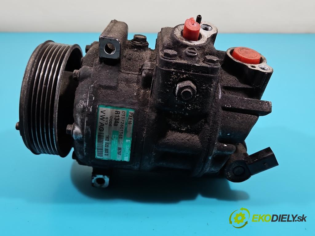Vw Golf V 2003-2009 1.9 tdi 105 HP manual 77 kW 1896 cm3 3- Kompresor: klimatizácie 1K0820803Q (Kompresory klimatizácie)