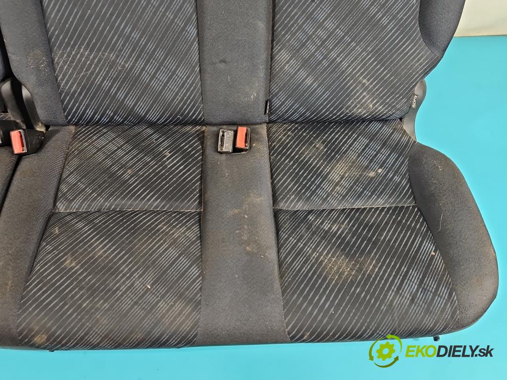 Peugeot Partner II 2008-2018 1.6 HDI 75 HP manual 55 kW 1560 cm3 5- Pohovka: zadné  (Sedačky, sedadlá)