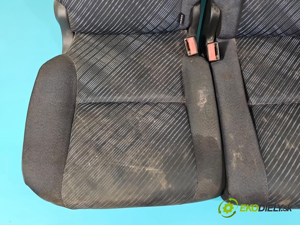 Peugeot Partner II 2008-2018 1.6 HDI 75 HP manual 55 kW 1560 cm3 5- Pohovka: zadné  (Sedačky, sedadlá)