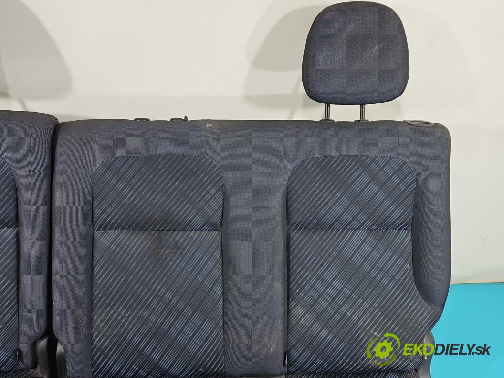 Peugeot Partner II 2008-2018 1.6 HDI 75 HP manual 55 kW 1560 cm3 5- Pohovka: zadné  (Sedačky, sedadlá)