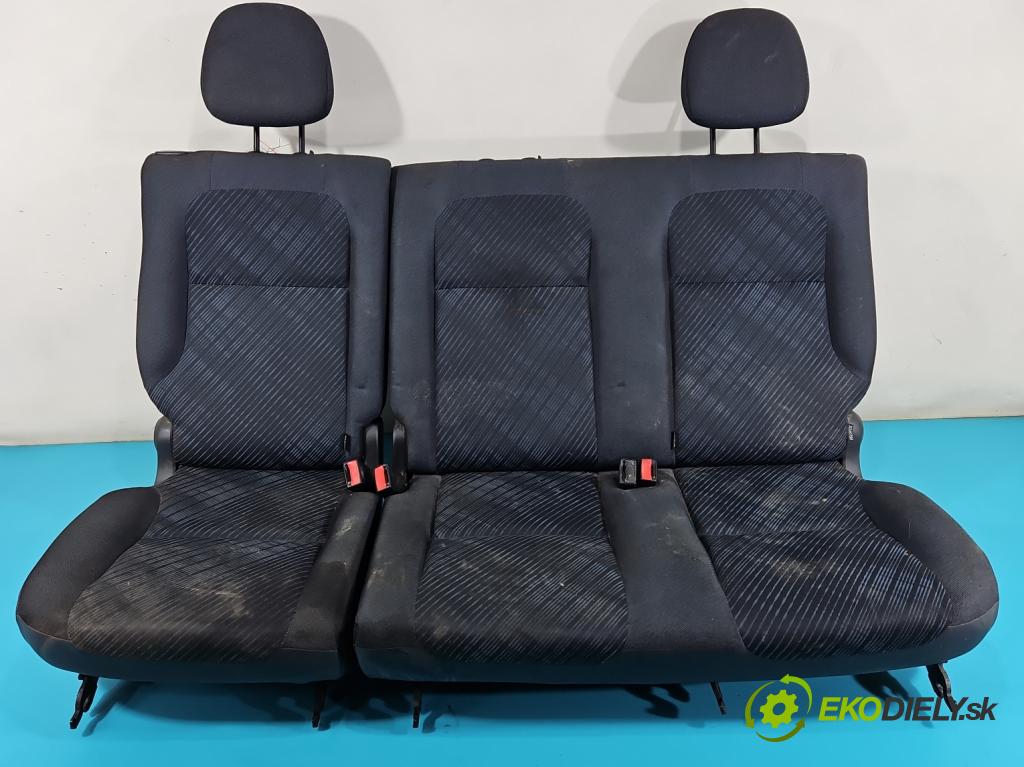 Peugeot Partner II 2008-2018 1.6 HDI 75 HP manual 55 kW 1560 cm3 5- Pohovka: zadné  (Sedačky, sedadlá)