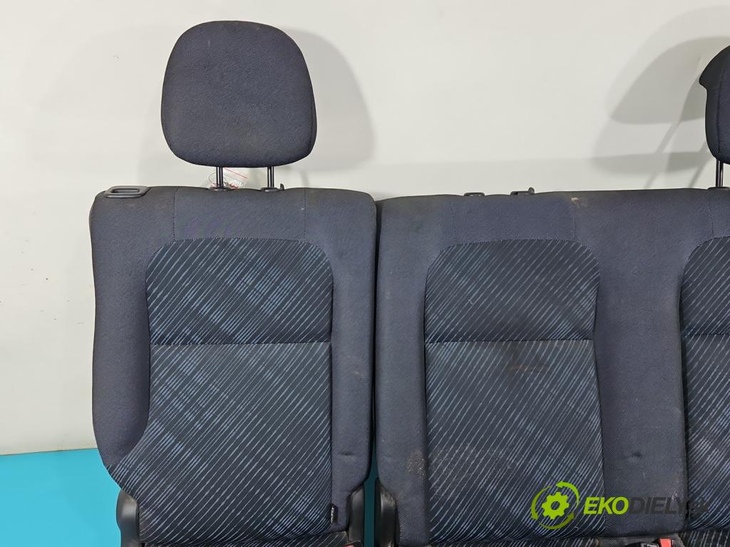 Peugeot Partner II 2008-2018 1.6 HDI 75 HP manual 55 kW 1560 cm3 5- Pohovka: zadné  (Sedačky, sedadlá)