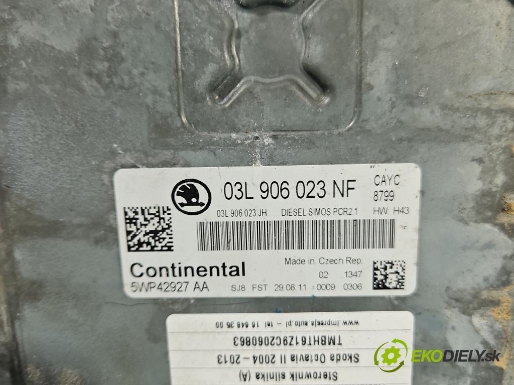 Skoda Octavia II 2004-2013 1.6 tdi 105 HP manual 77 kW 1598 cm3 5- riadiaca jednotka motora 03L906023NF
