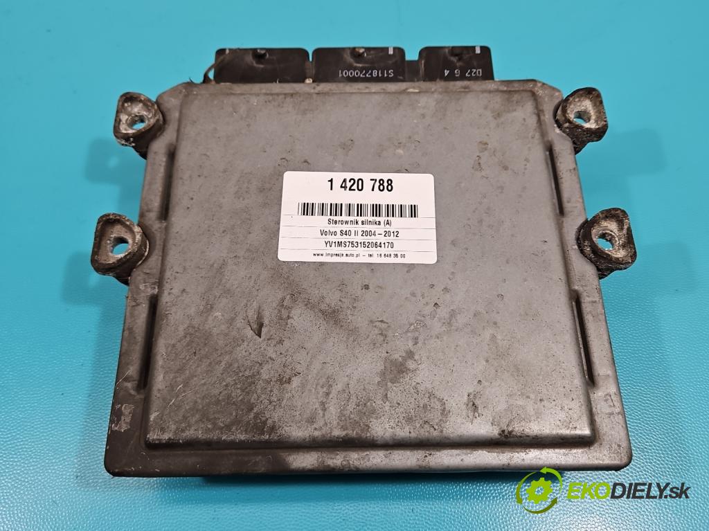 Volvo S40 II 2004-2012 2.0 hdi 136 HP manual 100 kW 1997 cm3 4- riadiaca jednotka motora 5WS40212G-T