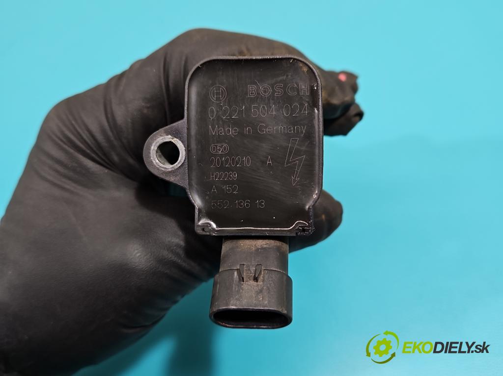 Fiat Bravo II 2007-2014 1.4 T-JET: 120 HP manual 88 kW 1368 cm3 5- cievka zapaľovacia 0221504024 (Zapaľovacie cievky, moduly)