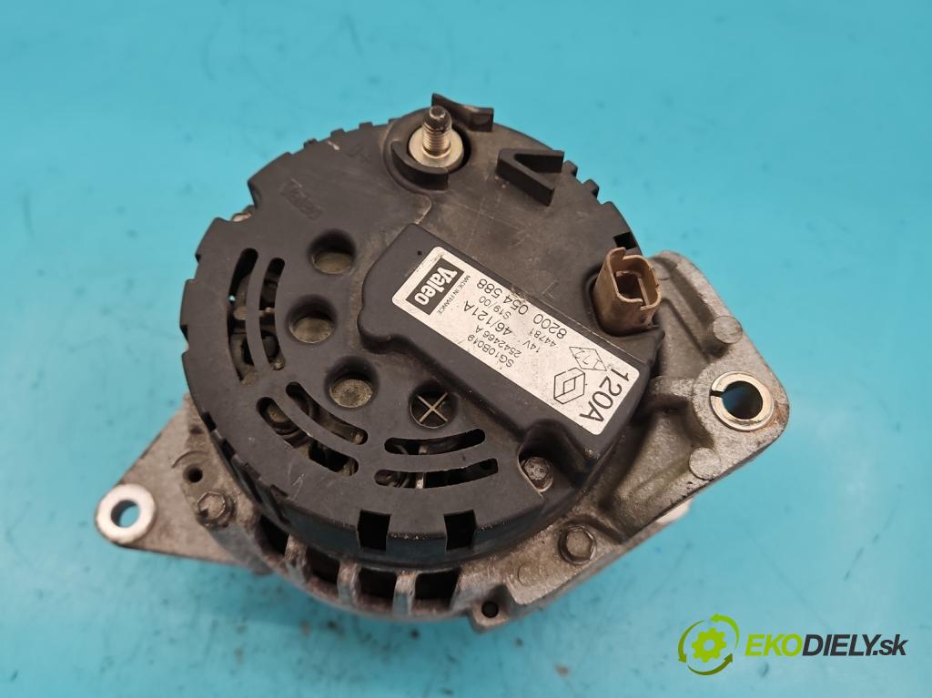 Renault Scenic I 1996-2003 1.9 dti 98 HP manual 72 kW 1870 cm3 5- Alternator 8200054588 (Alternátory)