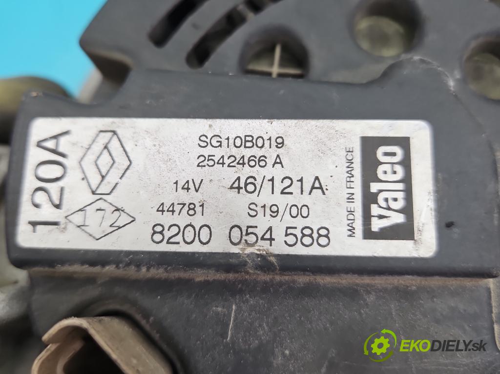 Renault Scenic I 1996-2003 1.9 dti 98 HP manual 72 kW 1870 cm3 5- Alternator 8200054588 (Alternátory)