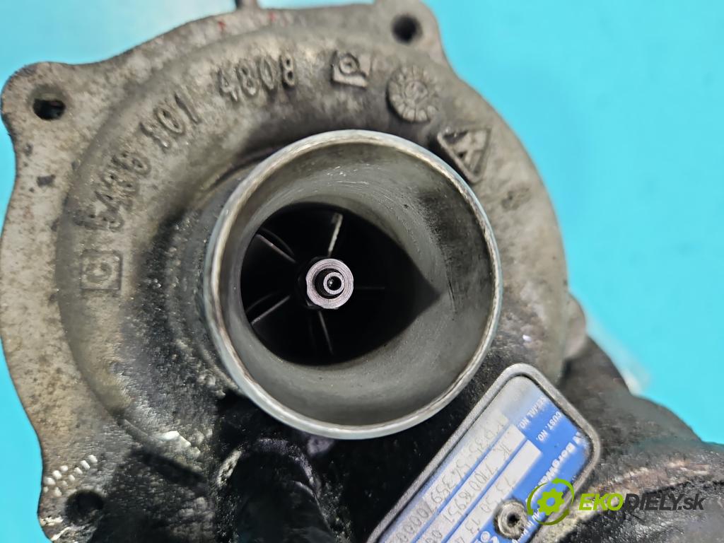 Opel Corsa D 2006-2014 1,3.0 cdti 75 hp manual 55 kW 1248 cm3 3- Turbodmychadlo 54359700005 (Turbodúchadla (kompletní))