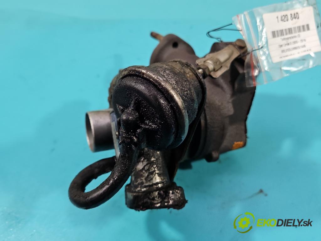 Opel Corsa D 2006-2014 1,3.0 cdti 75 hp manual 55 kW 1248 cm3 3- Turbodmychadlo 54359700005 (Turbodúchadla (kompletní))