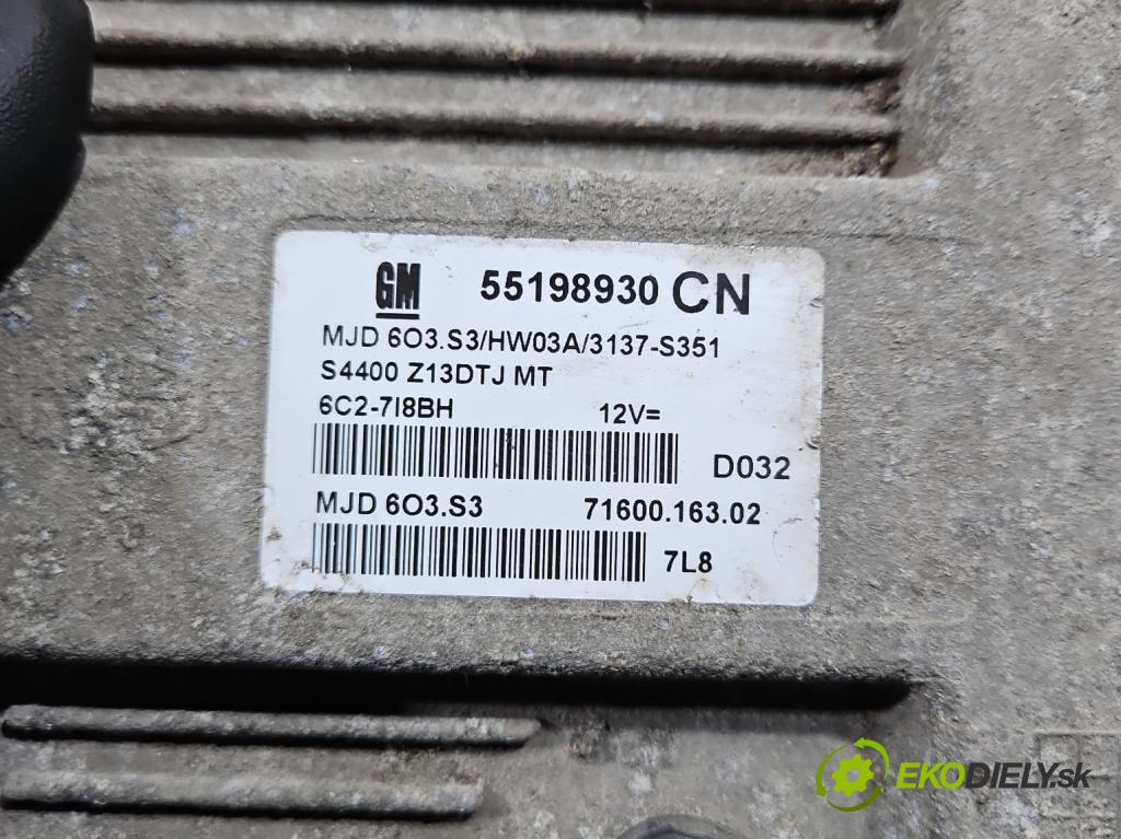 Opel Corsa D 2006-2014 1,3.0 cdti 75 HP manual 55 kW 1248 cm3 3- riadiaca jednotka motora 55198930