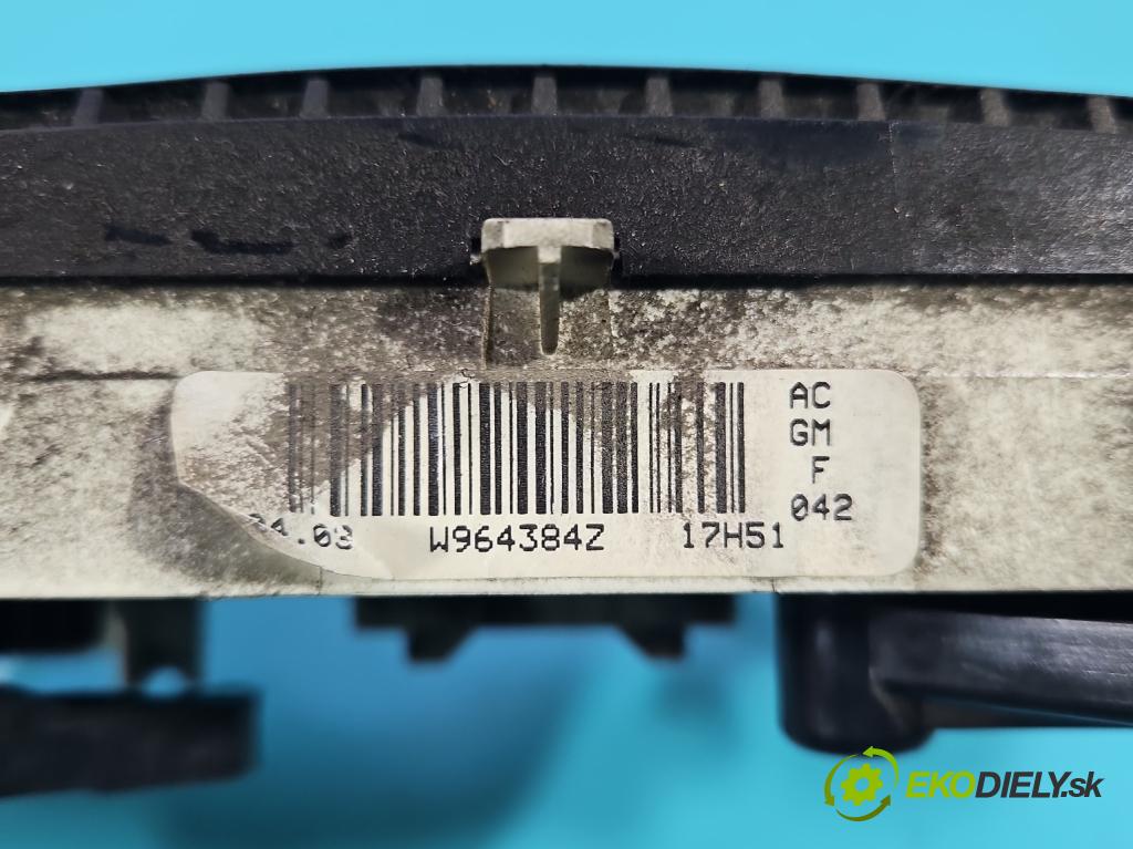 Opel Vivaro 2001-2014 1.9 cdti 101 HP manual 74 kW 1898 cm3 5- panel kúrenia W964384Z