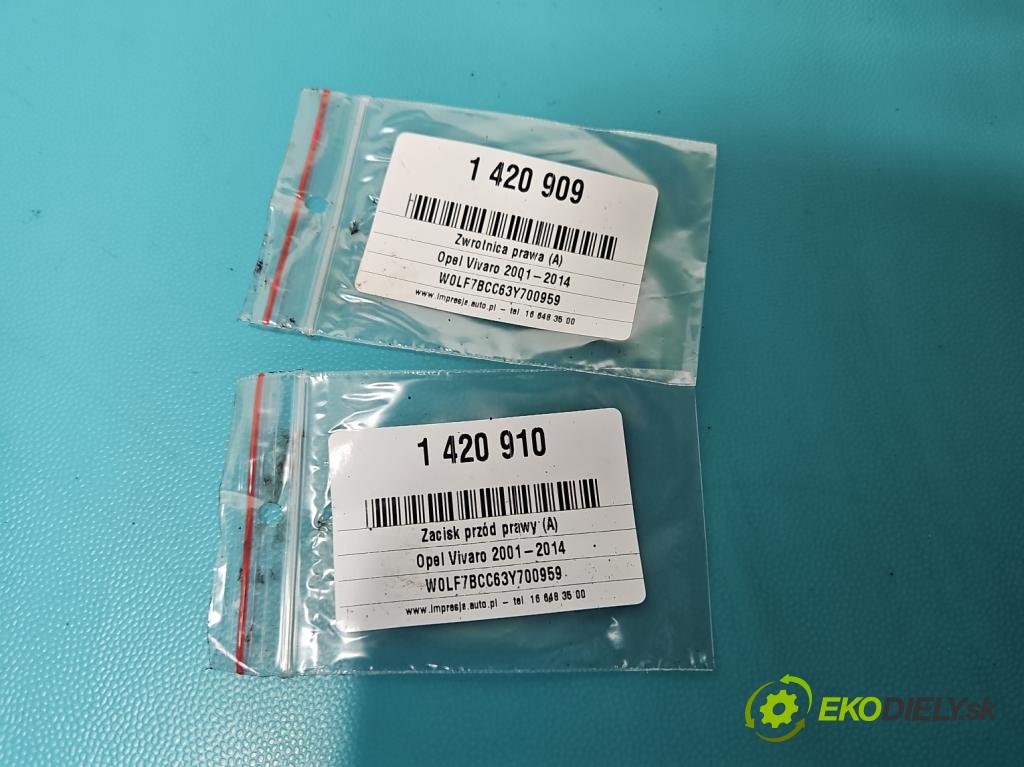 Opel Vivaro 2001-2014 1.9 cdti 101 HP manual 74 kW 1898 cm3 5- náboj pravé (Náboje)