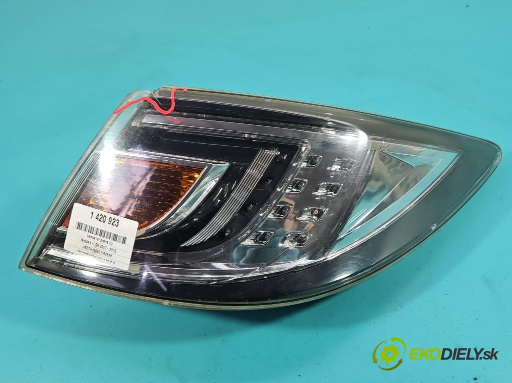 Mazda 6 II GH 2007-2012 2.0 CITD 140 HP manual 103 kW 1998 cm3 5- svetlo / reflektor zadné pravé  (Kľučka dverí ostatné)