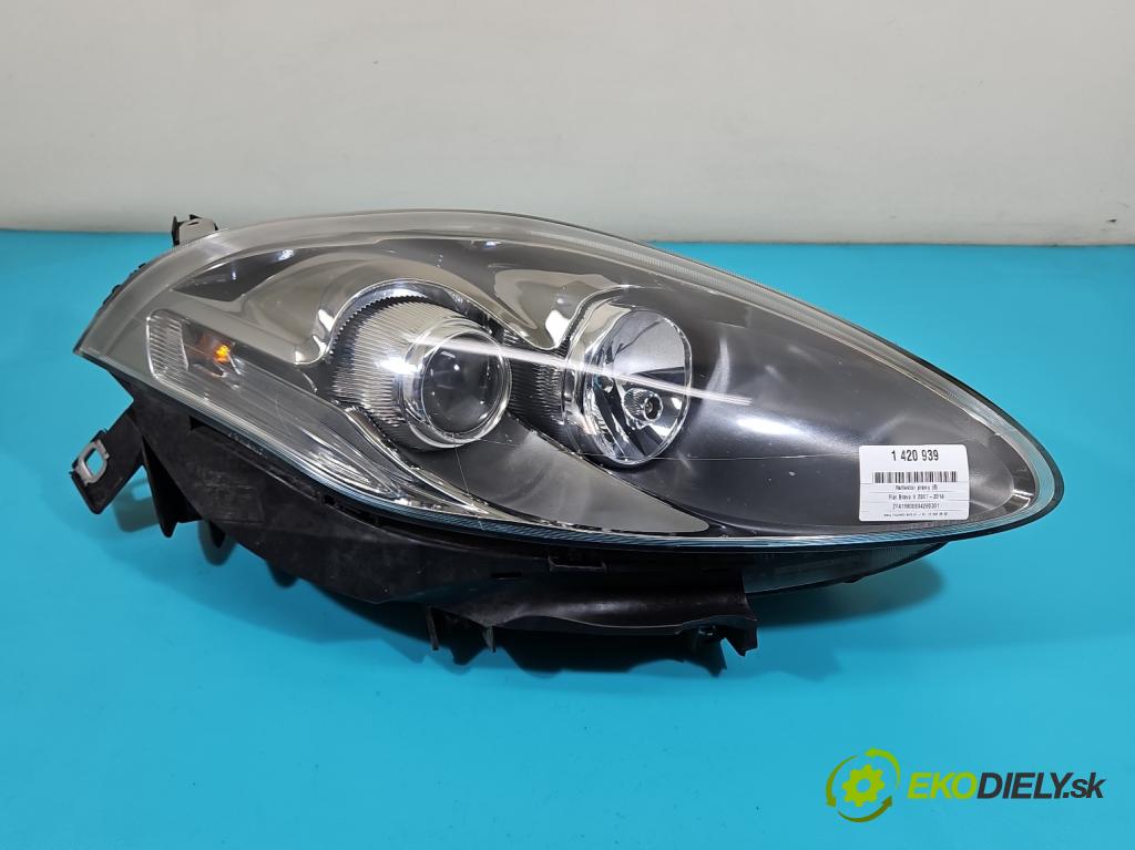 Fiat Bravo II 2007-2014 1.4 T-JET: 120 HP manual 88 kW 1368 cm3 5- Reflektor: pravý 00518778830 (Pravé)
