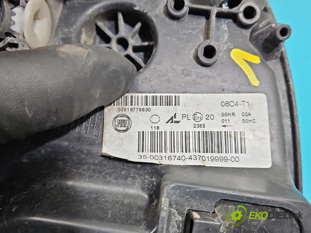 Fiat Bravo II 2007-2014 1.4 T-JET: 120 HP manual 88 kW 1368 cm3 5- Reflektor: pravý 00518778830 (Pravé)