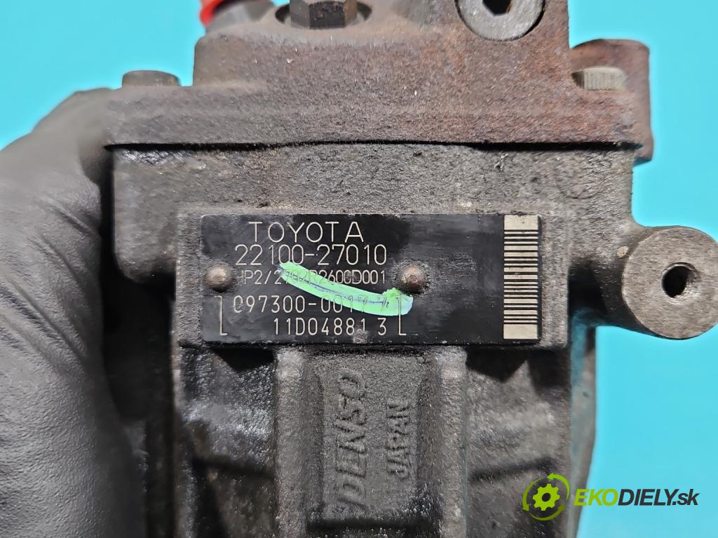 Toyota Corolla E12 2001-2009 2.0 d4d 90 HP manual 66 kW 1995 cm3 5- čerpadlo vstrekovacia 22100-27010 (Vstrekovacie čerpadlo)