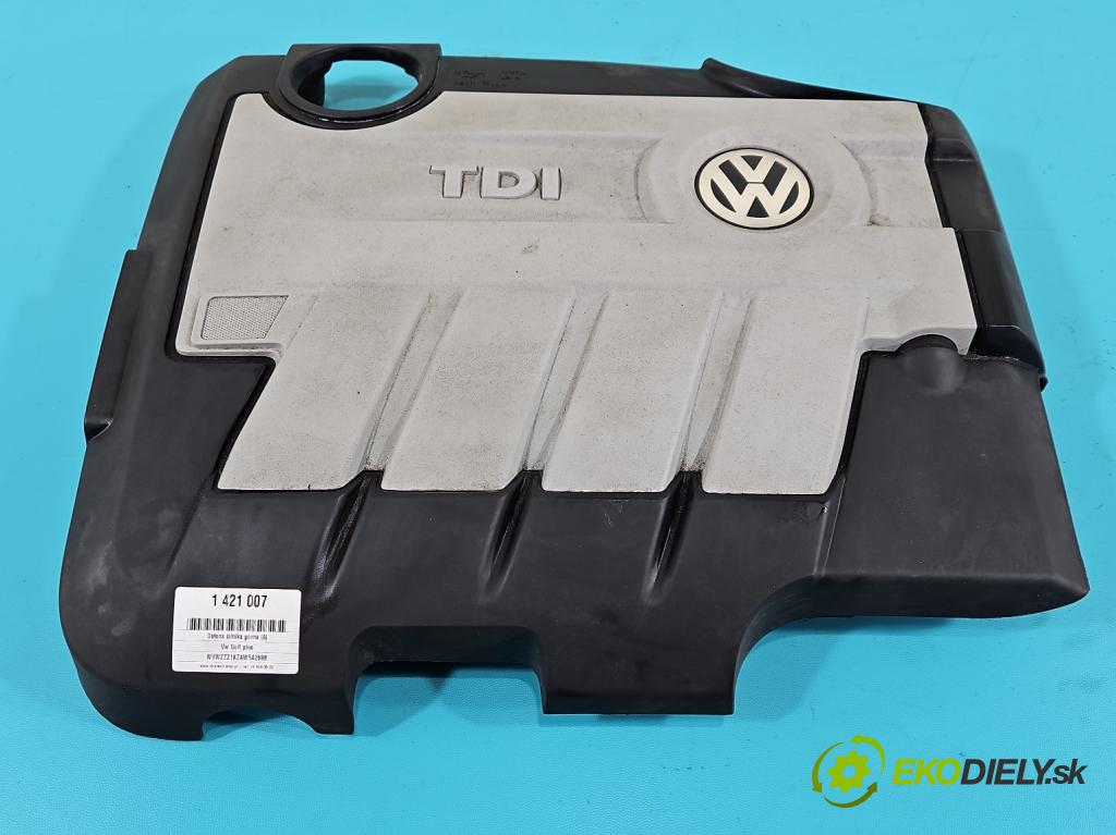 Vw Golf plus 2.0 tdi 110 HP manual 81 kW 1968 cm3 5- kryt motora horní: 03L103925AM