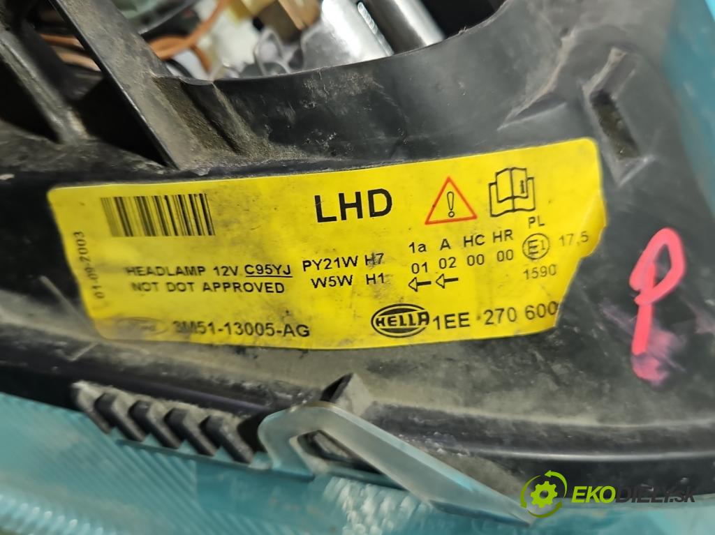 Ford C-Max I 2003-2010 1.8 16V 120 HP manual 88 kW 1798 cm3 5- Reflektor: pravý 3M51-13005-AG (Pravé)