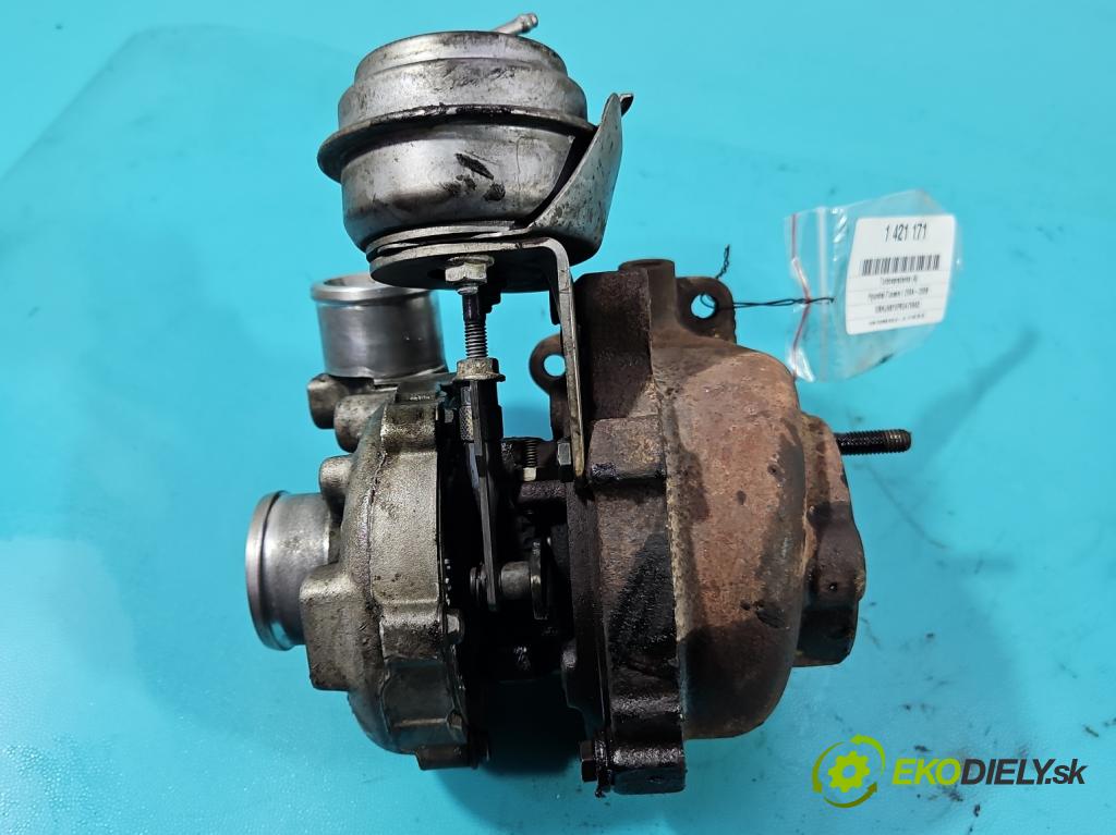 Hyundai Tucson I 2004-2009 2.0 CRDi 16v 140 hp manual 103 kW 1991 cm3 5- Turbodmychadlo 757886-3 (Turbodúchadla (kompletní))