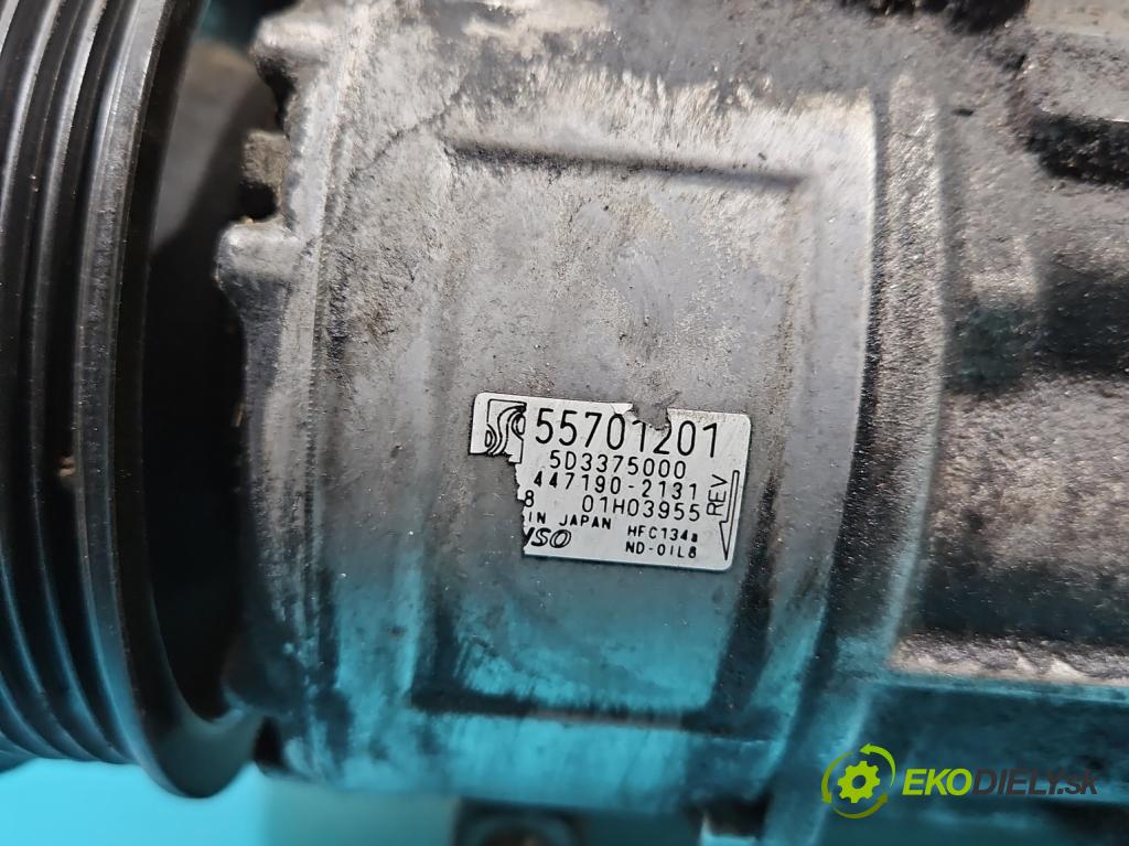 Fiat Sedici 1.9 jtd 120 HP manual 88 kW 1910 cm3 5- Kompresor: klimatizácie 55701201 (Kompresory klimatizácie)