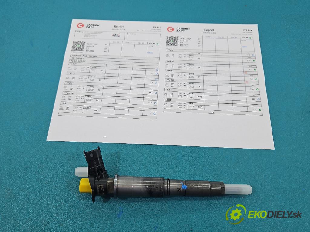 Renault Scenic II 2003-2009 2.0 dci 150 hp manual 110 kW 1995 cm3 5- vstřikovač 0445115007 (Vstřikovač paliva)