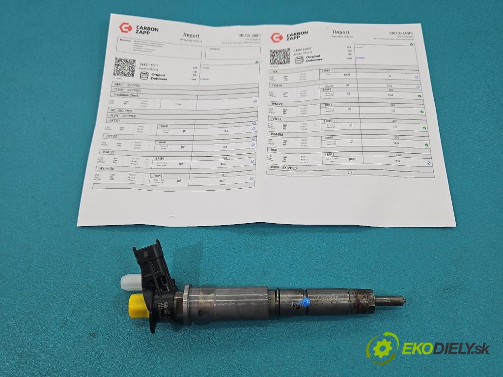 Renault Scenic II 2003-2009 2.0 dci 150 hp manual 110 kW 1995 cm3 5- vstřikovač 0445115007 (Vstřikovač paliva)