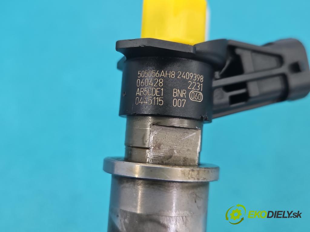 Renault Scenic II 2003-2009 2.0 dci 150 hp manual 110 kW 1995 cm3 5- vstřikovač 0445115007 (Vstřikovač paliva)