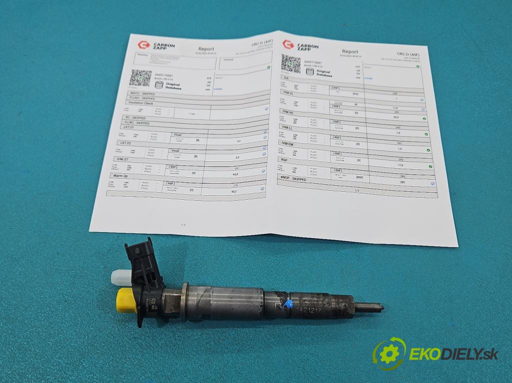 Renault Scenic II 2003-2009 2.0 dci 150 hp manual 110 kW 1995 cm3 5- vstřikovač 0445115007 (Vstřikovač paliva)