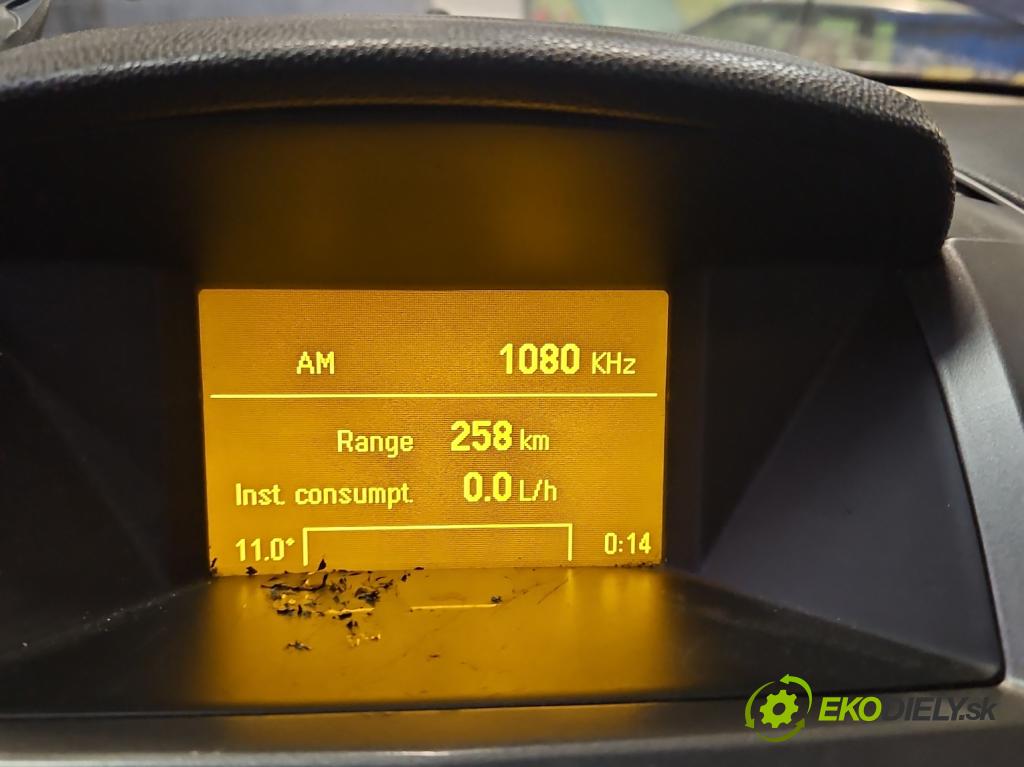 Opel Zafira B 2005-2014 2.2 16V 150 HP manual 110 kW 2198 cm3 5- Zobrazit: 13178570 (Prístrojové dosky, displeje)