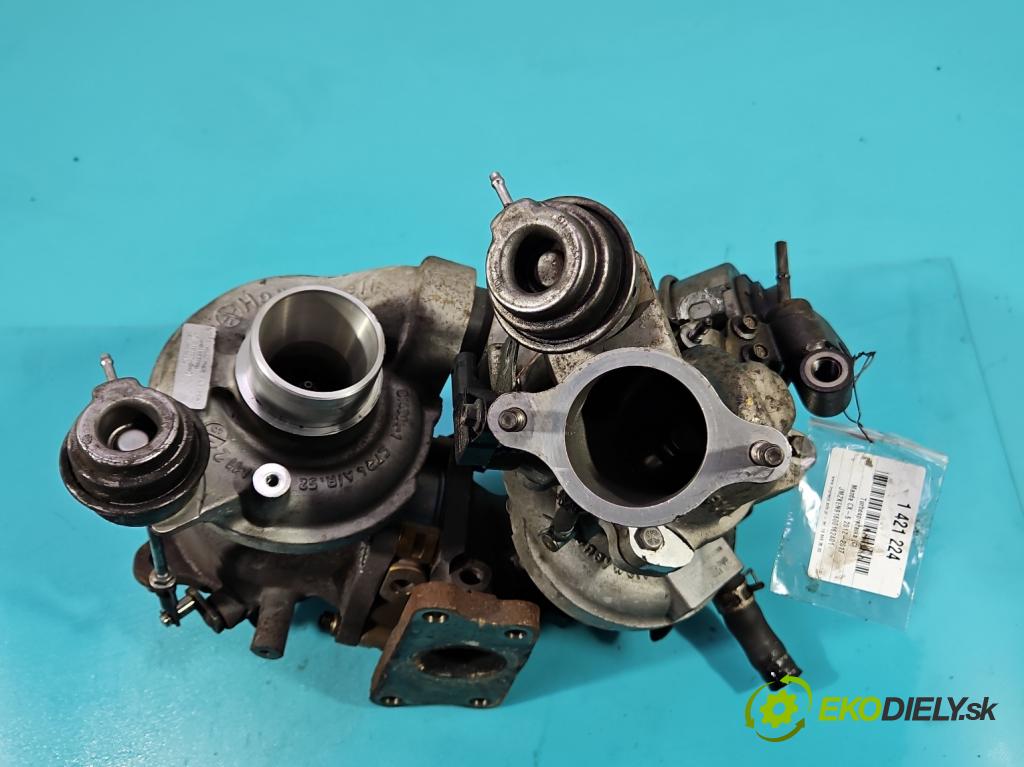Mazda CX-5 I 2012-2017 2.2 D SKYACTIV: 150 hp manual 110 kW 2191 cm3 5- Turbodmychadlo SH01-13700 (Turbodúchadla (kompletní))