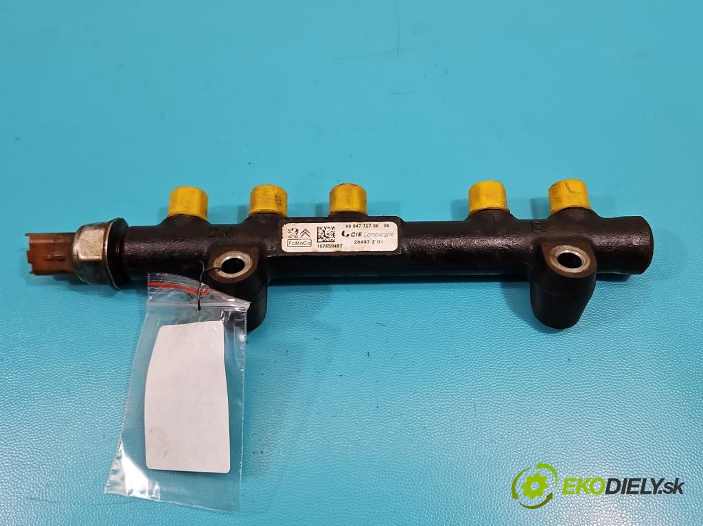 Ford Focus Mk3 2010-2018 1.5 tdci 95 hp manual 70 kW 1499 cm3 5- lišta vstřikovací 9804776780-00 (Vstřikovací lišty)