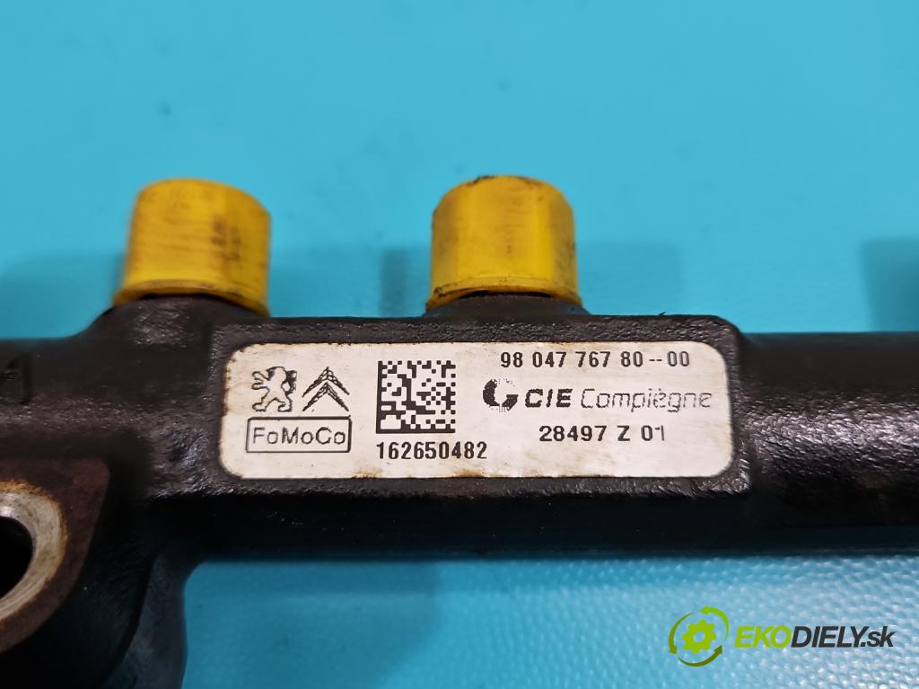 Ford Focus Mk3 2010-2018 1.5 tdci 95 hp manual 70 kW 1499 cm3 5- lišta vstřikovací 9804776780-00 (Vstřikovací lišty)