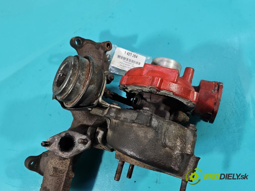 Audi A4 B6 2000-2004 1.9 TDi 131 hp manual 96 kW 1896 cm3 4- Turbodmychadlo 717858-5 (Turbodúchadla (kompletní))