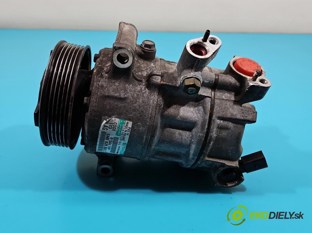 Skoda Octavia II 2004-2013 1.6 tdi 105 HP manual 77 kW 1598 cm3 5- Kompresor: klimatizácie 5N0820803C (Kompresory klimatizácie)