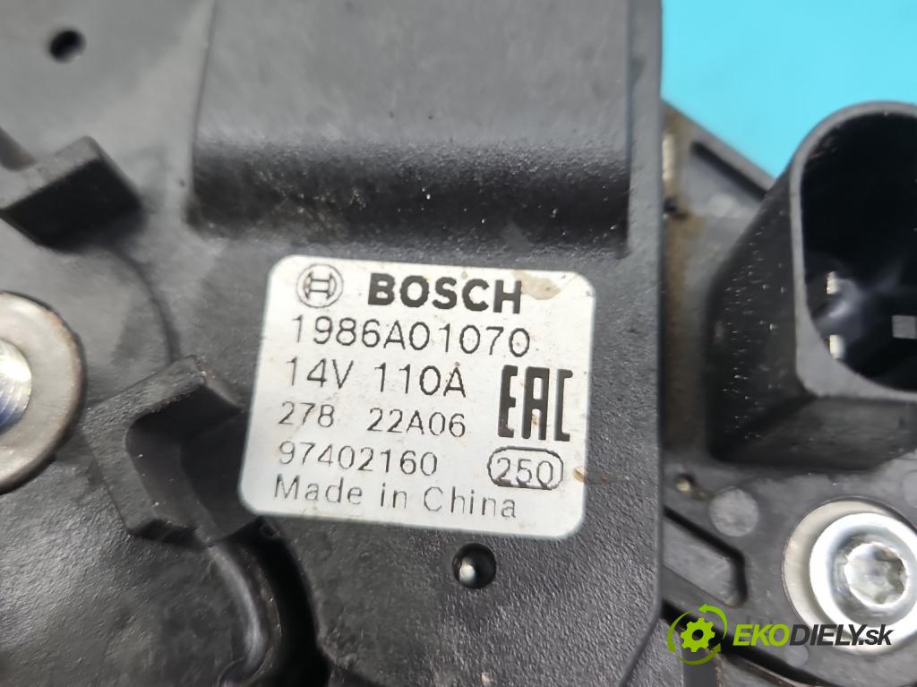 Skoda Fabia II 2007-2014 1.6 tdi 75 HP manual 55 kW 1598 cm3 5- Alternator 97402160 (Alternátory)
