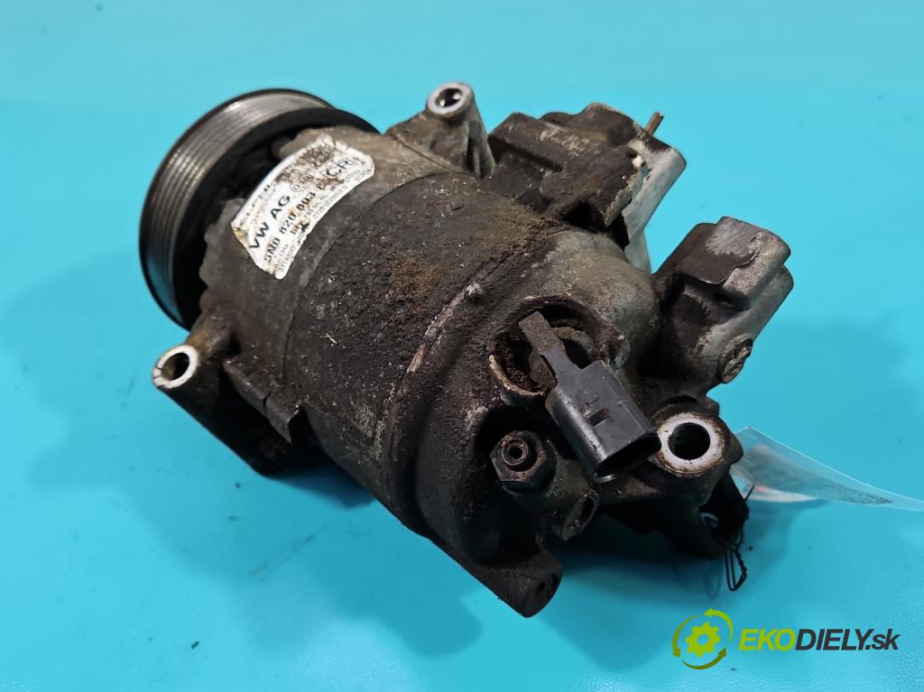 Skoda Fabia II 2007-2014 1.6 tdi 75 HP manual 55 kW 1598 cm3 5- Kompresor: klimatizácie 5N0820803E (Kompresory klimatizácie)