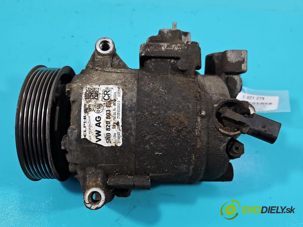 Skoda Fabia II 2007-2014 1.6 tdi 75 HP manual 55 kW 1598 cm3 5- Kompresor: klimatizácie 5N0820803E (Kompresory klimatizácie)