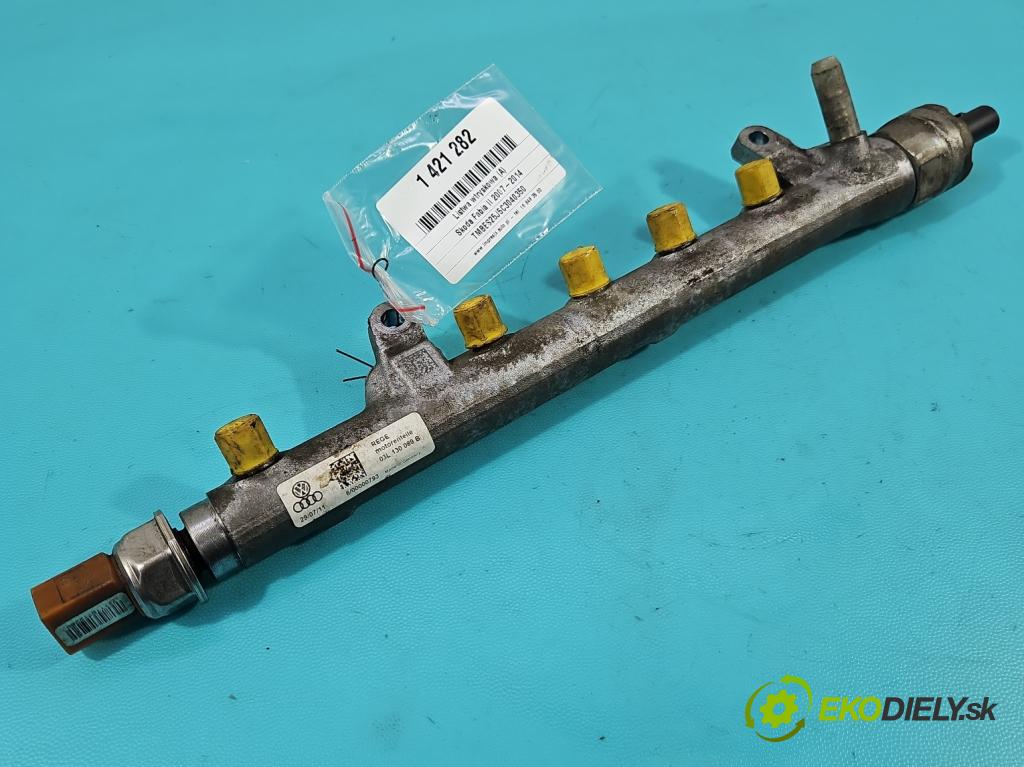 Skoda Fabia II 2007-2014 1.6 tdi 75 HP manual 55 kW 1598 cm3 5- lišta vstrekovacia 03L130764A (Vstrekovacie lišty)