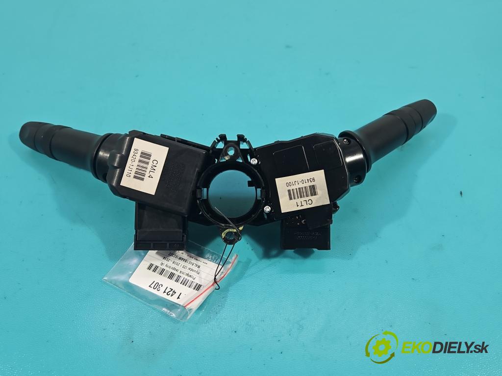 Hyundai I20 I 2008-2014 1.2 16v 78 HP manual 57,2 kW 1248 cm3 5- prepínač komplex: 93420-1J110 (Prepínače, spínače, tlačidlá a ovládače kúrenia)