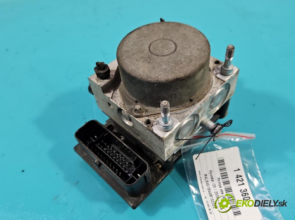Hyundai I20 I 2008-2014 1.2 16v 78 HP manual 57,2 kW 1248 cm3 5- čerpadlo abs 0265237019 (Pumpy ABS)