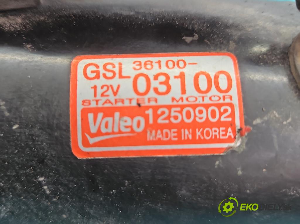 Hyundai I20 I 2008-2014 1.2 16v 78 HP manual 57,2 kW 1248 cm3 5- štartér 36100-03100 (Štartéry)