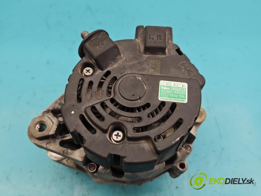 Hyundai I20 I 2008-2014 1.2 16v 78 HP manual 57,2 kW 1248 cm3 5- Alternator 37300-03100 (Alternátory)