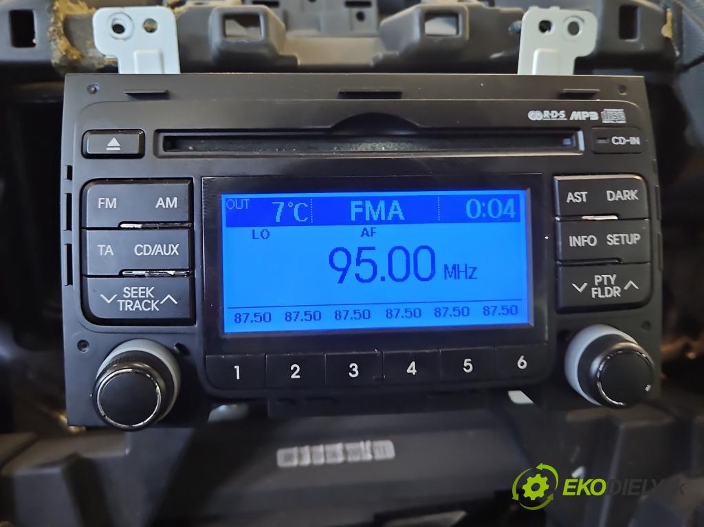 Hyundai I30 I 2007-2012 1.4 16v (G4FA) 109 HP manual 80,2 kW 1396 cm3 5- Radio originál 96160-2L200